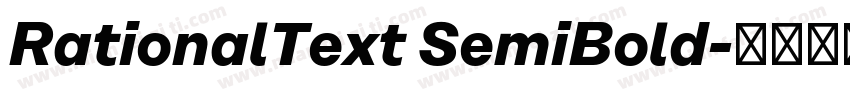 RationalText SemiBold字体转换